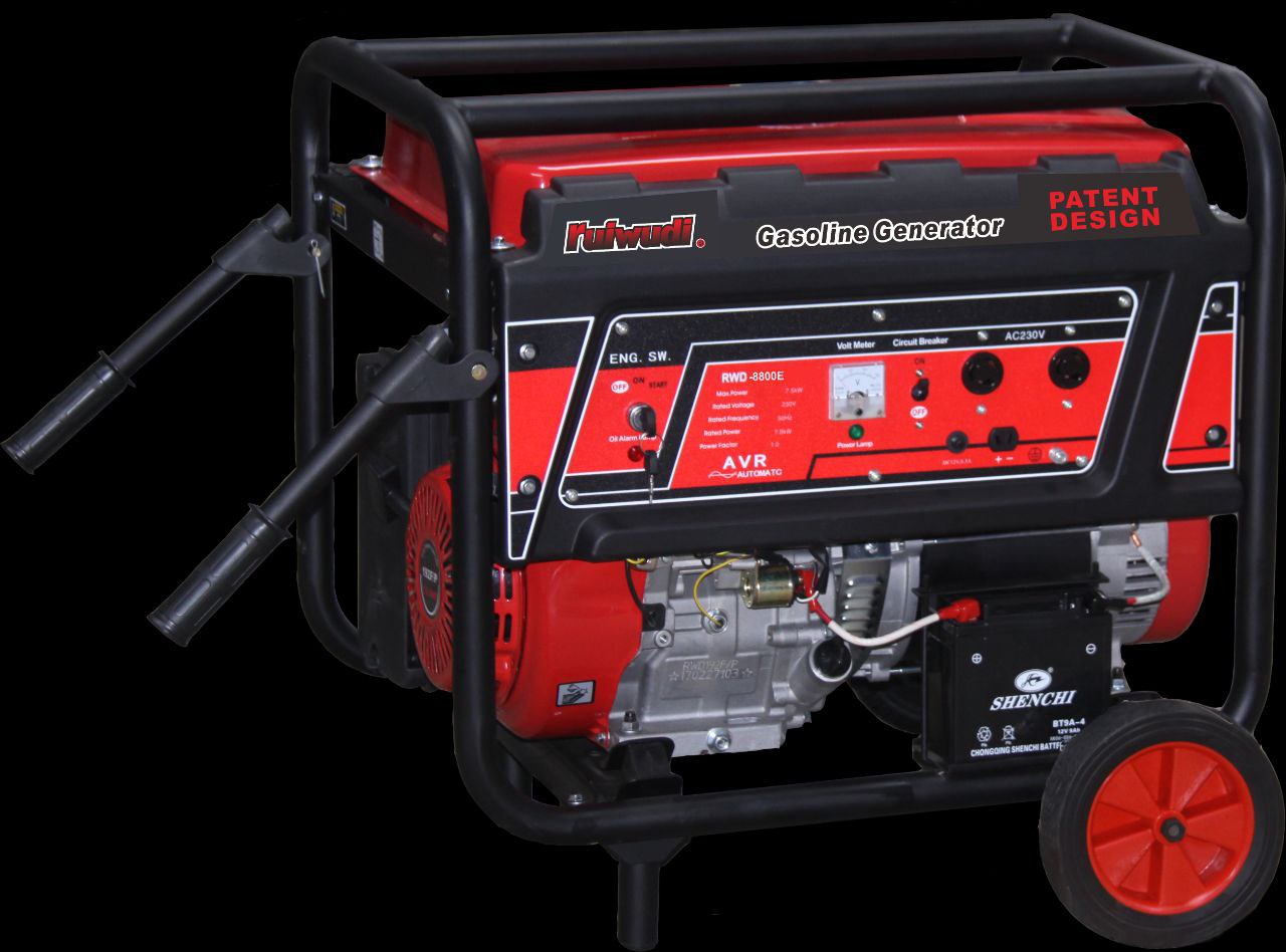 Benzin Generator 7,5kW - "Ruiwudi  RWD-8800E"